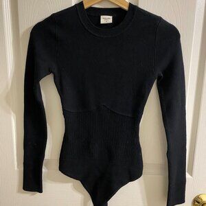 Abercrombie & Fitch Corset Ribbed Bodysuit